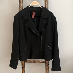 Black Asymmetrical Olsen Jacket